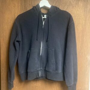 Black womens sweat jacket